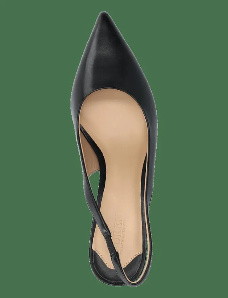 Lolah Burnished Leather Slingback Pump - Pumps