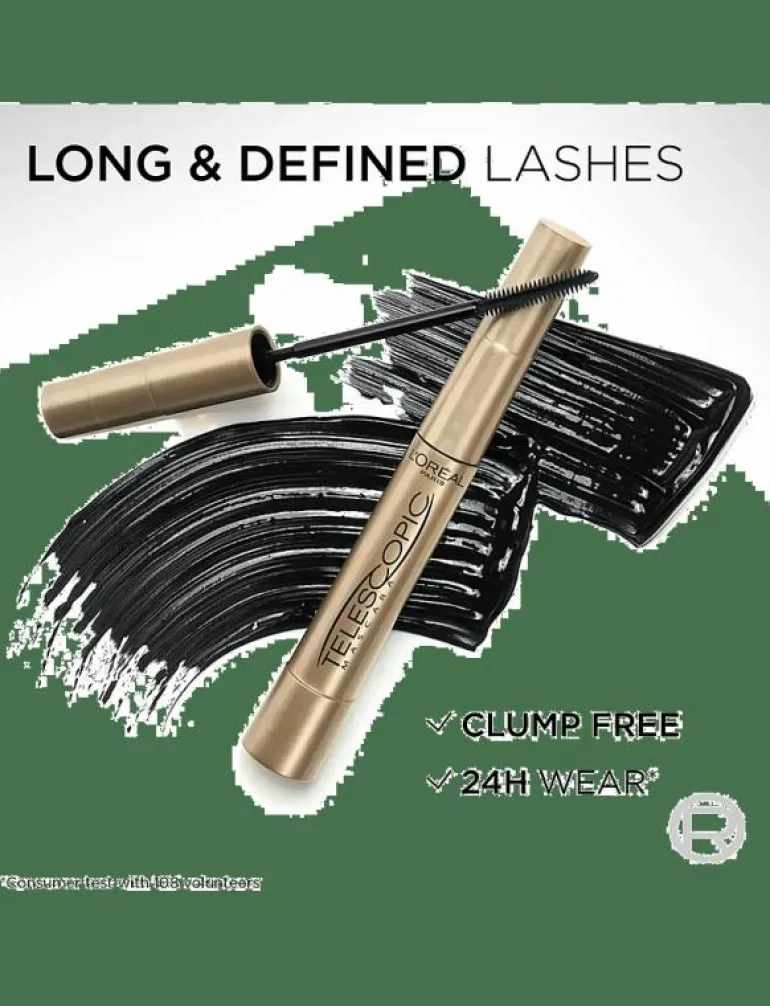 L'Oréal Paris, Telescopic, Mascara, Black, 8ml - Ögon