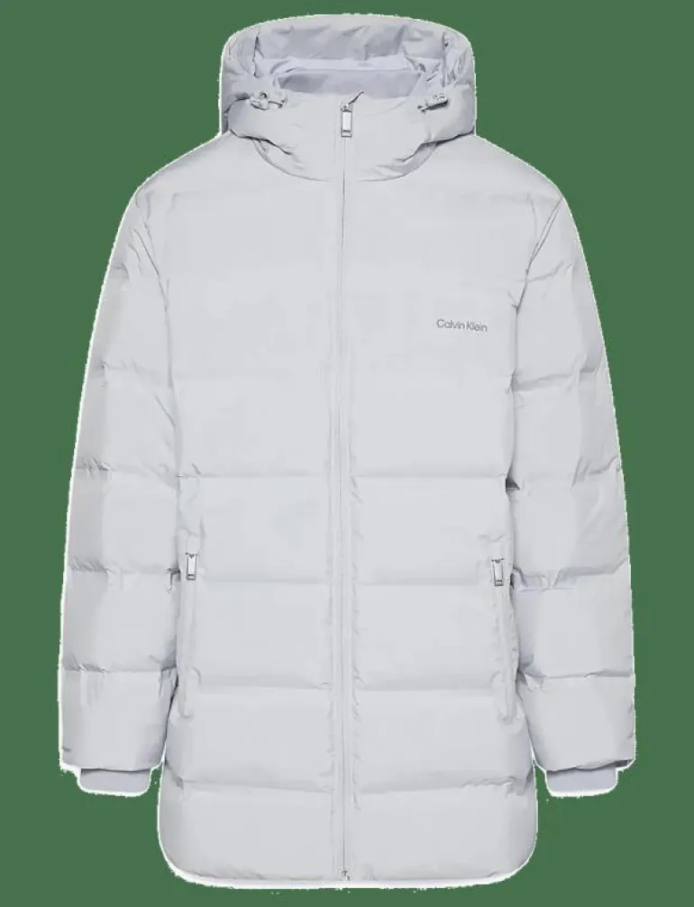 LS BONDED CHNNLD LONG HOODED PUF - Fodrade jackor