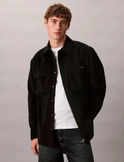LS CORDUROY POCKET RELAXED SHIRT - Manchesterskjortor