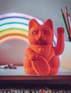 Maneki-Neko - Lucky Cat - Skulpturer & Porslinsfigurer