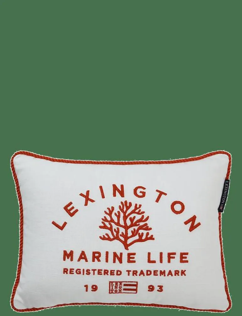 Marine Life Organic Cotton Canvas 40x30 Pillow - Kuddfodral