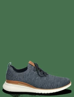 Men's Advance Knit Laceup - Navy Blue Knit - Business sneakers