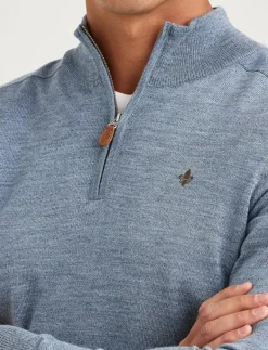 Merino John Zip - Stickat