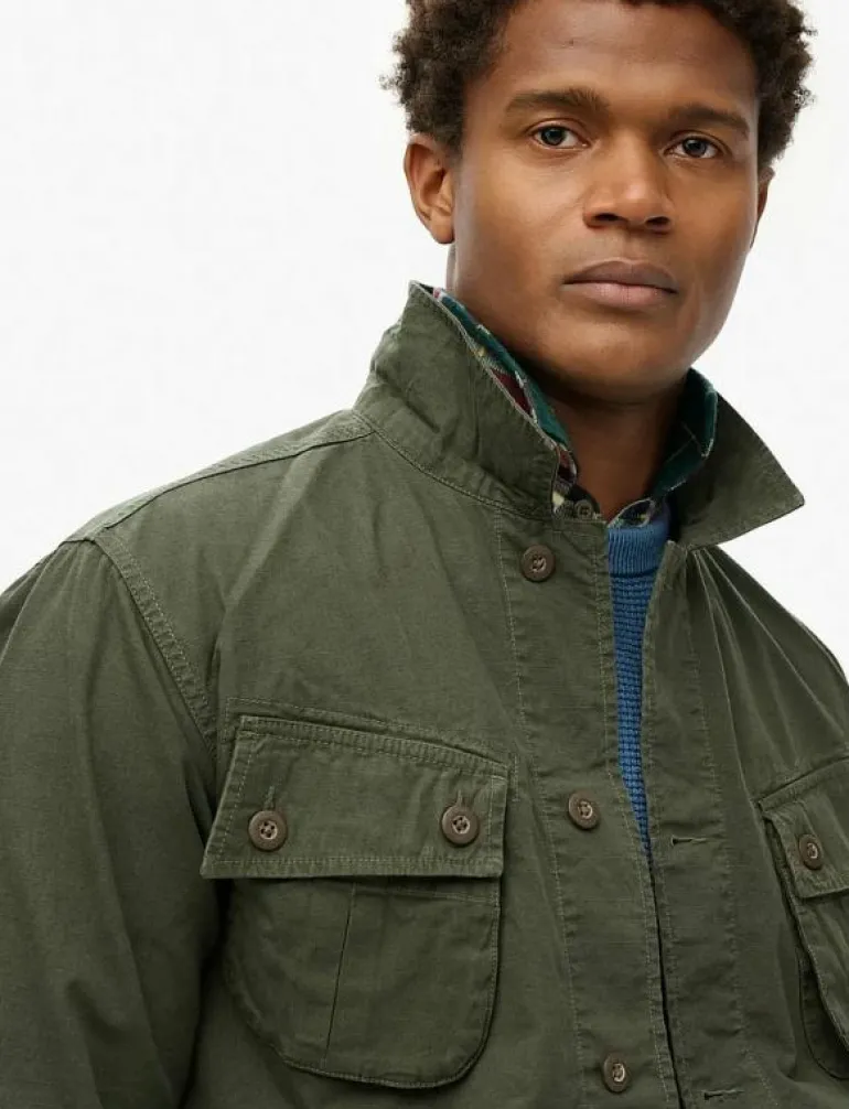 MILITARY OVERSHIRT JACKET - Tunna jackor