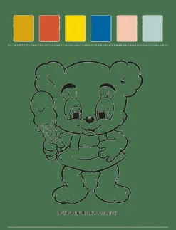 MIN FÖRSTA MÅLARBOK BAMSE MED VATTENFÄRGER - Målar- & pysselböcker