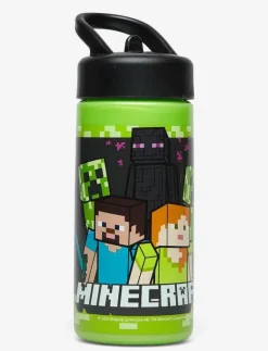 MINECRAFT, Water bottle with straw - Matdags