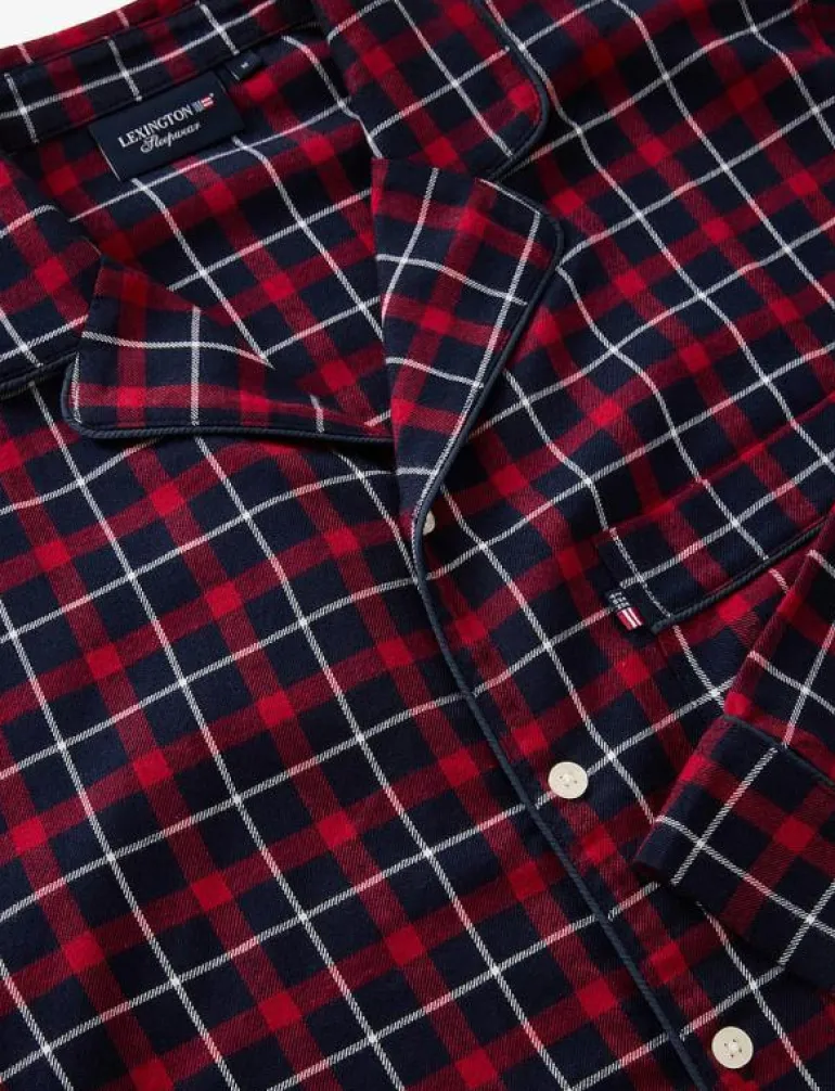 Miranda Organic Cotton Checked Flannel Pajama Set - Pyjamas
