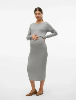 MLBRYNNA JUNE LS JRS MIDI DRESS 2F NOOS - Fodralklänningar