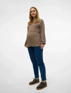 MLOLIVIA DB REGULAR ANKLE JEANS - Straight jeans
