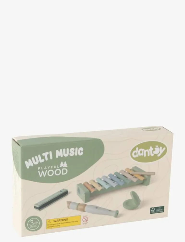 MULTI MUSIC SET WOODEN IN GIFT BOX 5 PARTS - Musikinstrument