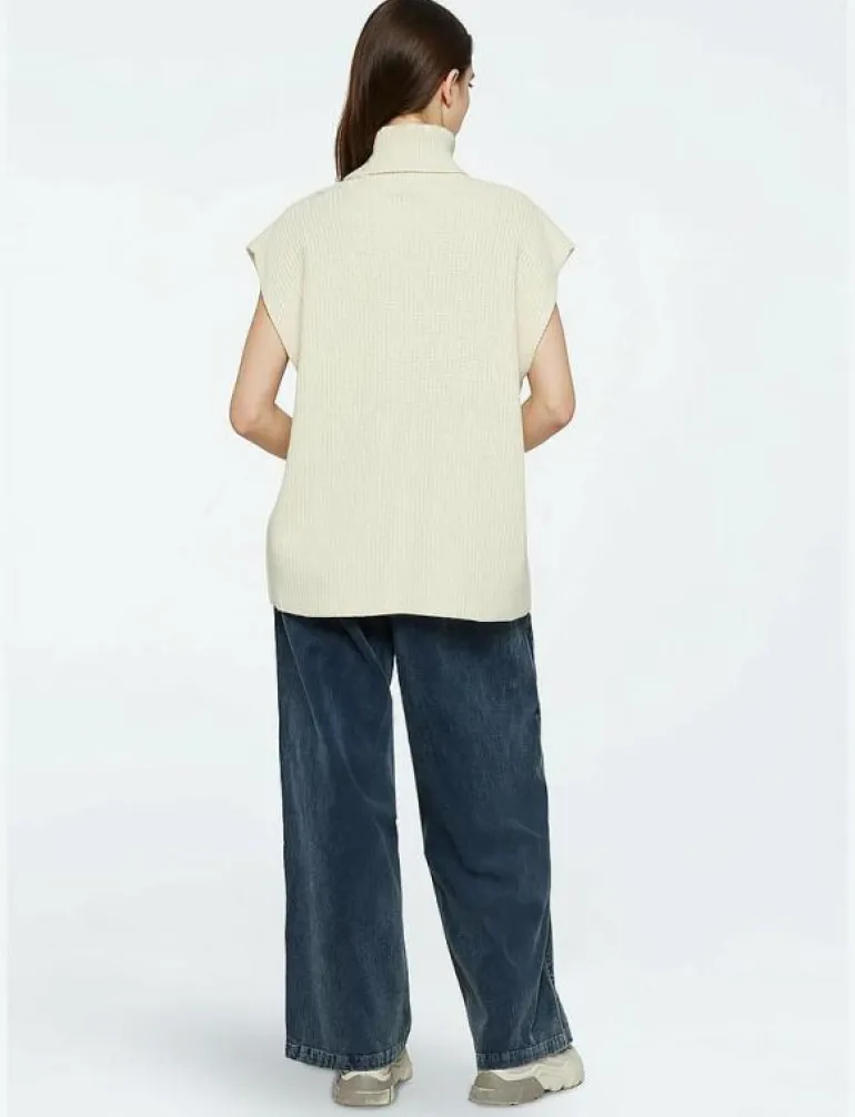 Naja knit vest 9954 - Linnen