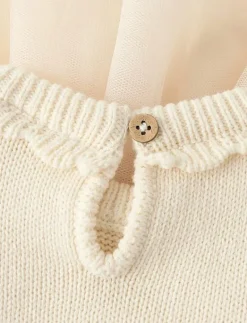 NBFSARINA LS KNIT BODY DRESS LIL - Långärmade babyklänningar