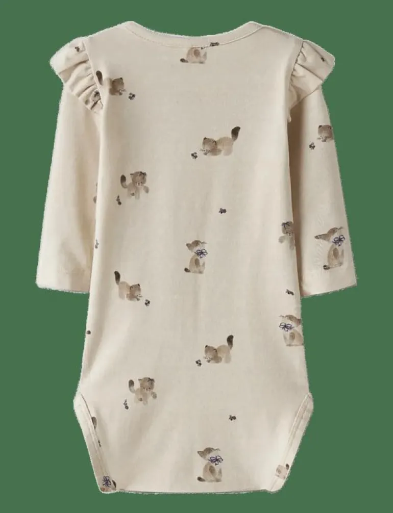 NBFTANNY LS BODY - Långärmad bodysuit