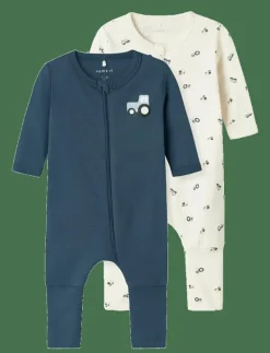 NBMNIGHTSUIT 2P ZIP FF JET TRACTOR NOOS - One-sie