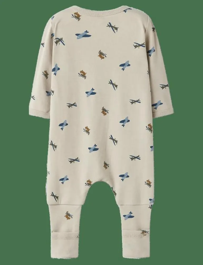NBMNIGHTSUIT ZIP FF AIRPLANE NOOS - One-sie
