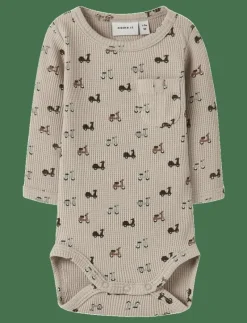 NBMNOOTER LS BODY - Långärmad body
