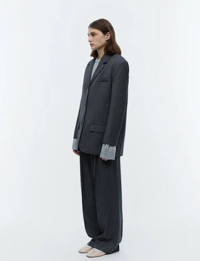 2ND Harry - Pinstripes - Oversize kavajer