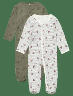 Nightsuit w/f -buttons 2-pack - One-sie
