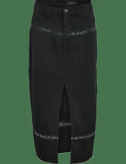 NMKATH NW TIE DIE LONG SKIRT VI490BL - Maxikjolar