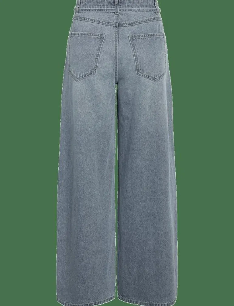 NMMAISY NW BELT LOOSE JEANS BS031LB - Vida byxor