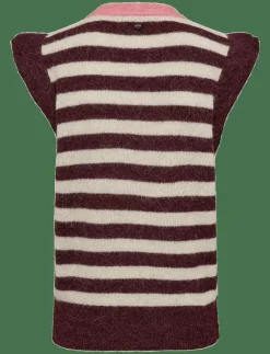NUCIARA RIETTE STRIPE VEST - Stickade västar