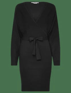 OBJRADJA KNIT L/S RE DRESS 134 - Midiklänningar