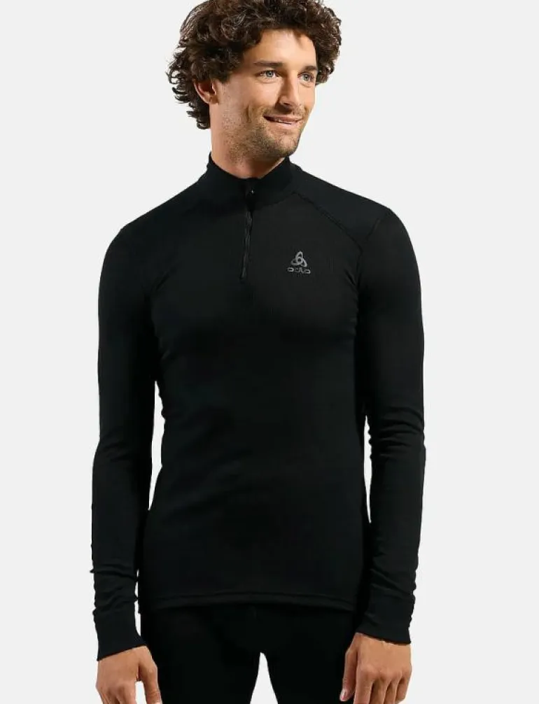 Odlo Active Warm Bl Top Turtle Neck L/S Half Zip - Underställströja