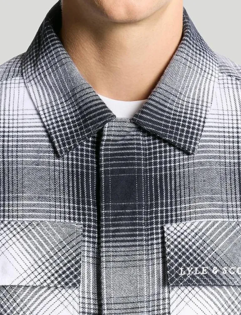 Ombre Check Overshirt - Jackor & rockar