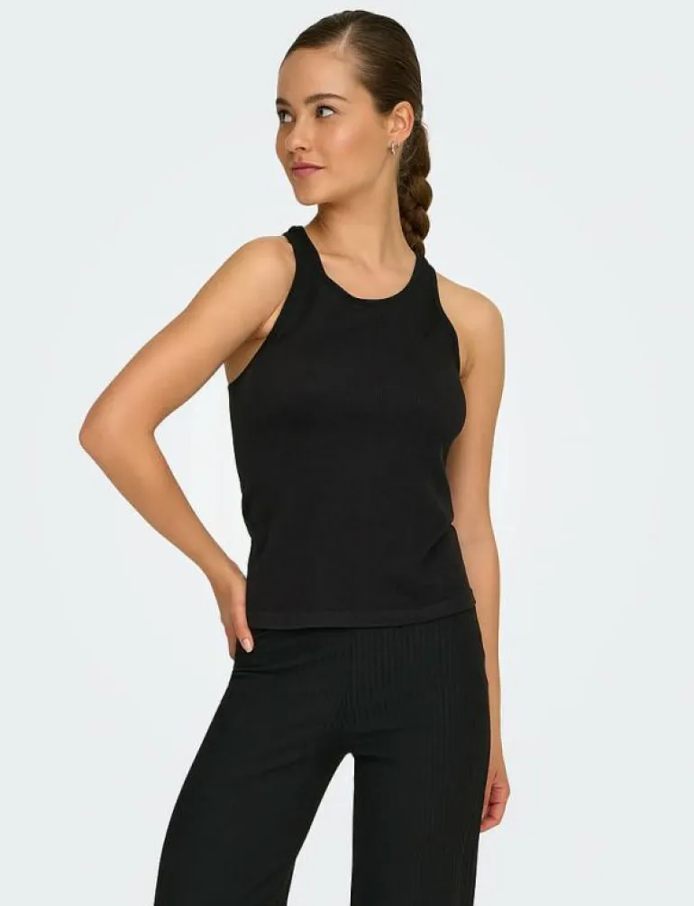 ONPJAIA LIFE ON RACERBACK SEAM TOP - Linnen