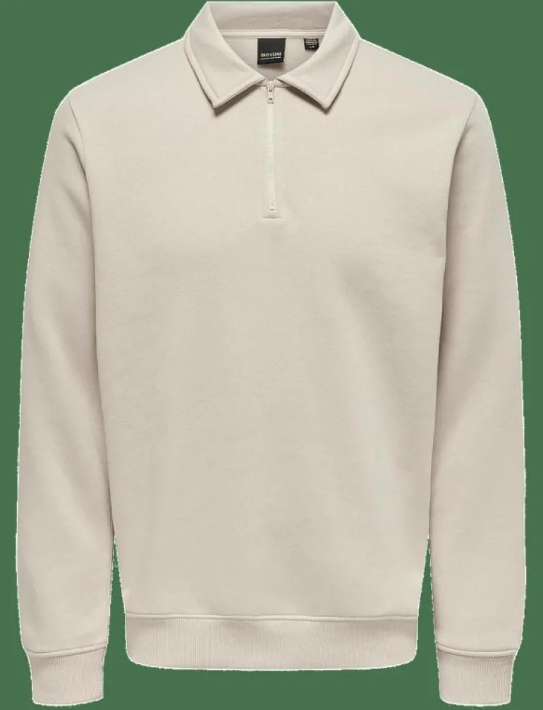 ONSCERES 1/4 ZIP SWEAT POLO - Långärmade pikéer