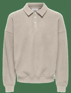 ONSDOMINIC RLX LS RUGBY SWEAT VD - Långärmade pikéer