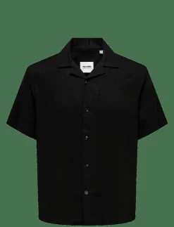 ONSKARI RESORT SS SHIRT VISC LIN 0075 CS - Linneskjortor
