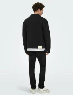 ONSLOOM SLIM BLACK JOG 7451 PIM DNM NOOS - Slim jeans