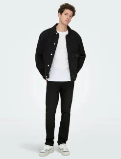 ONSLOOM SLIM BLACK JOG 7451 PIM DNM NOOS - Slim jeans