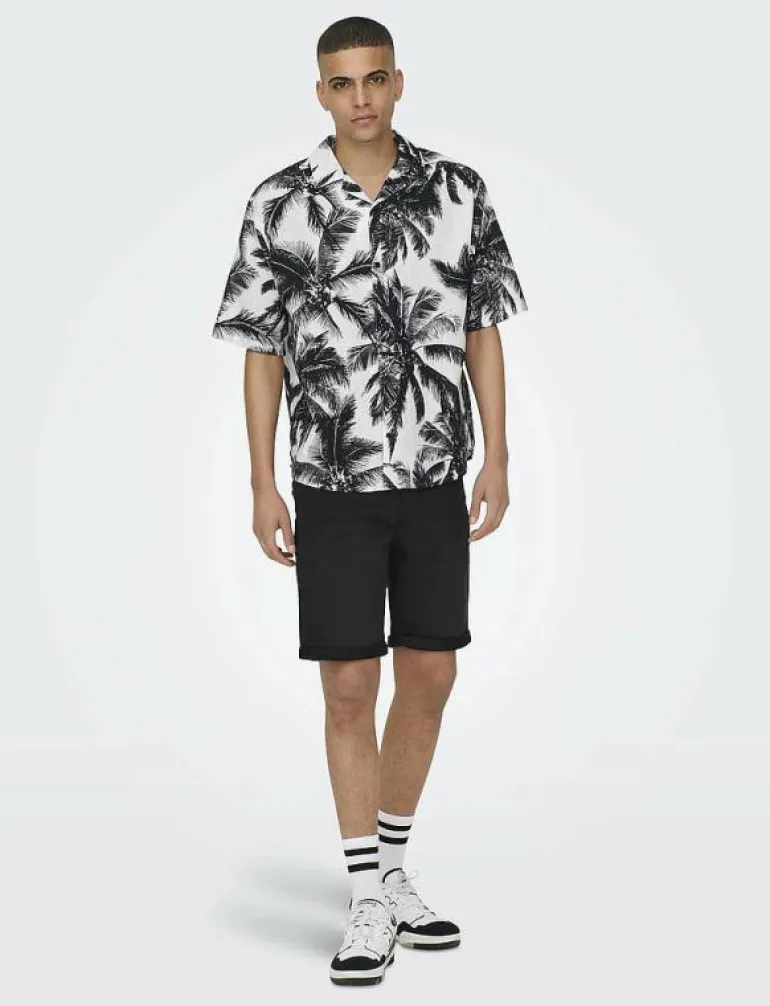 ONSPLY BLK JOG 8581 PIM DNM SHORTS NOOS - Jeansshorts