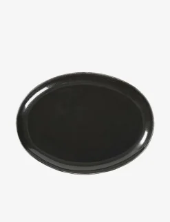 Oval plate Nordic coal - Mattallrikar
