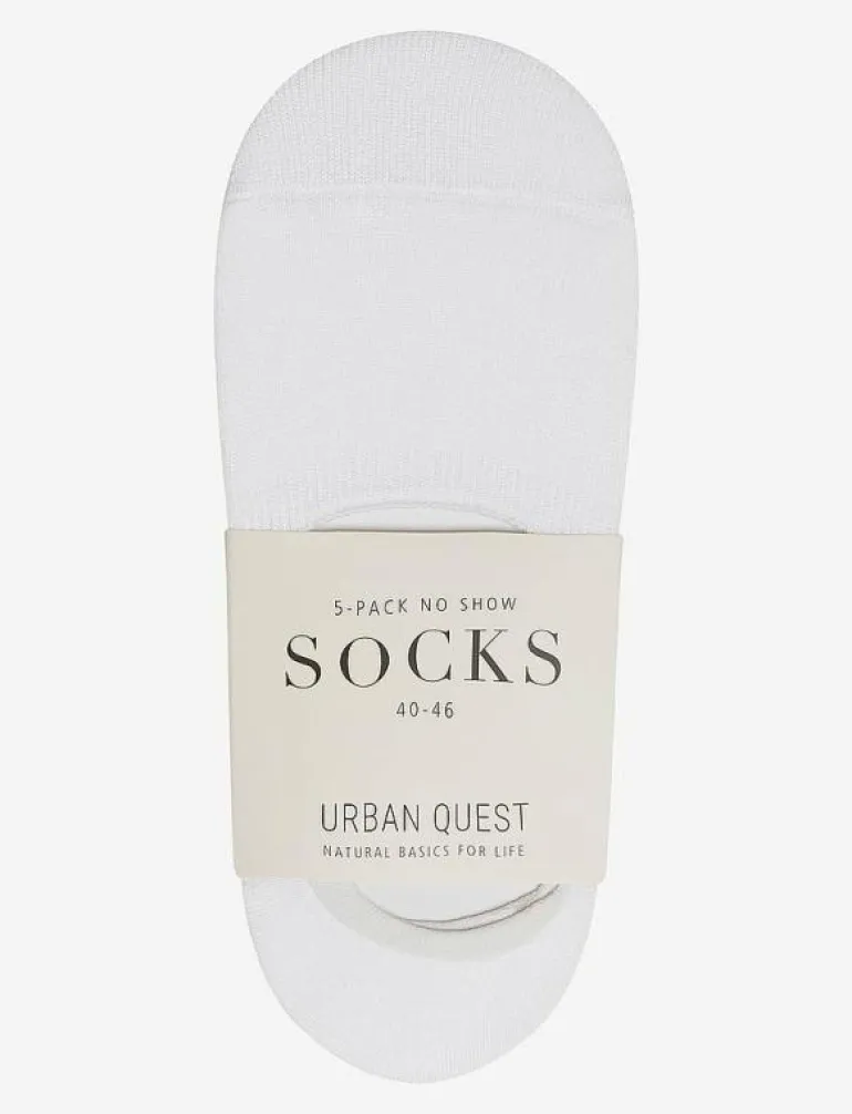 5-Pack Men Bamboo No Show Socks - Ankelstrumpor