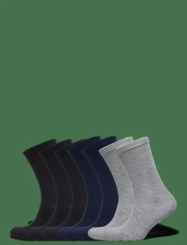 7-Pack Women Bamboo Basic Socks - Sockor