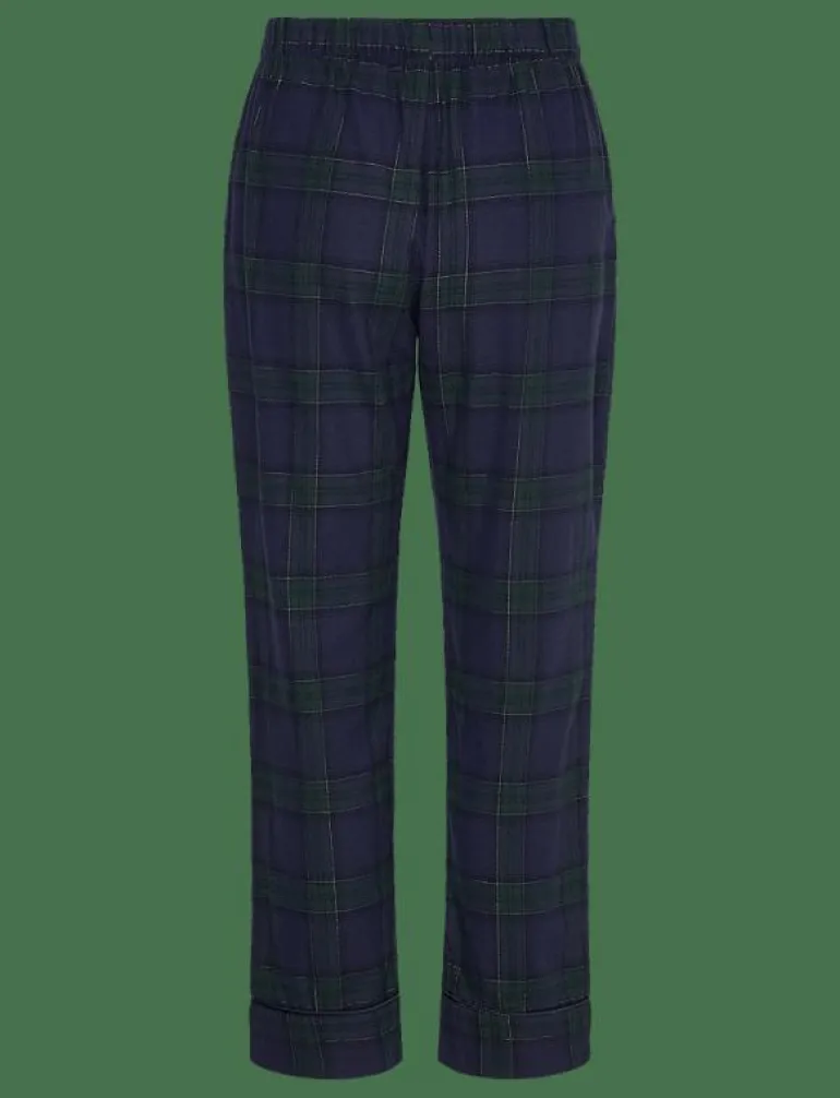 PANT FLANNEL STRAIGHT CHECK - Nederdelar