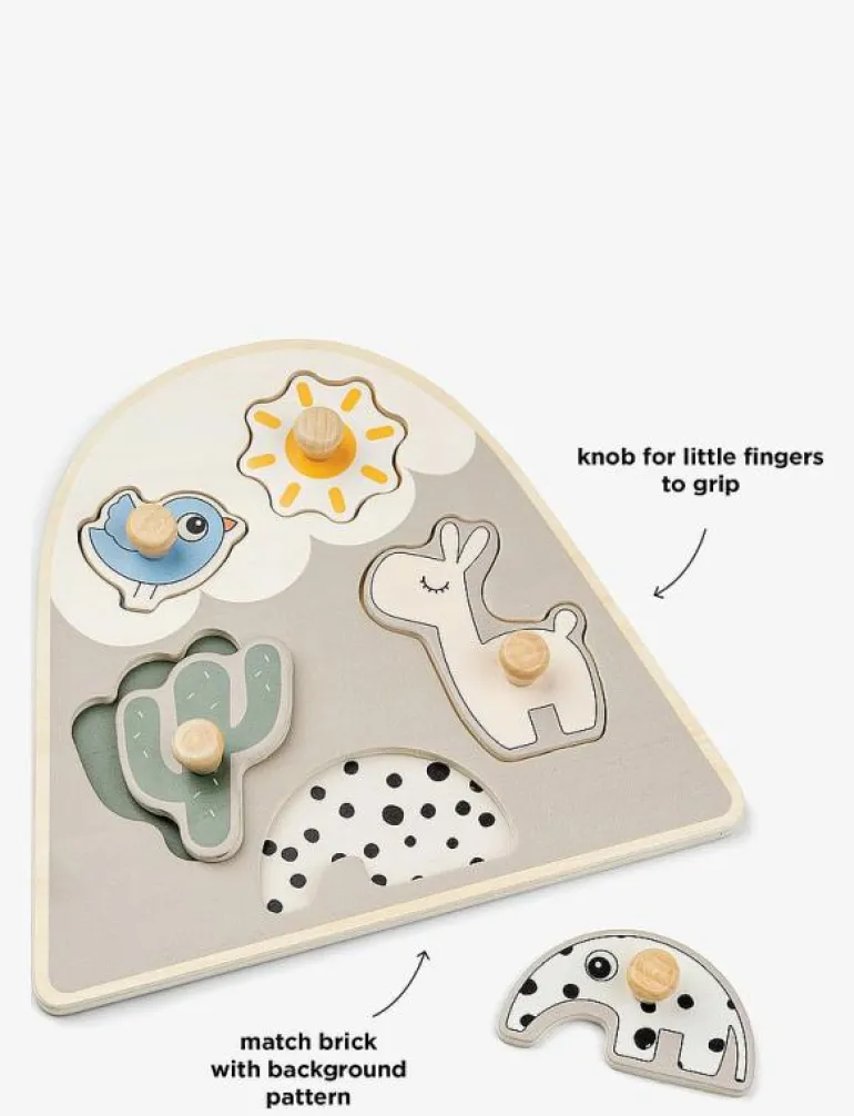 Peg puzzle Lalee Sand - Knoppussel
