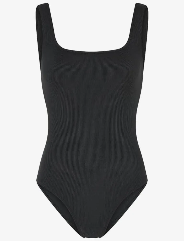 Penny Square Neck Bodysuit - Jumpsuits & Bodies