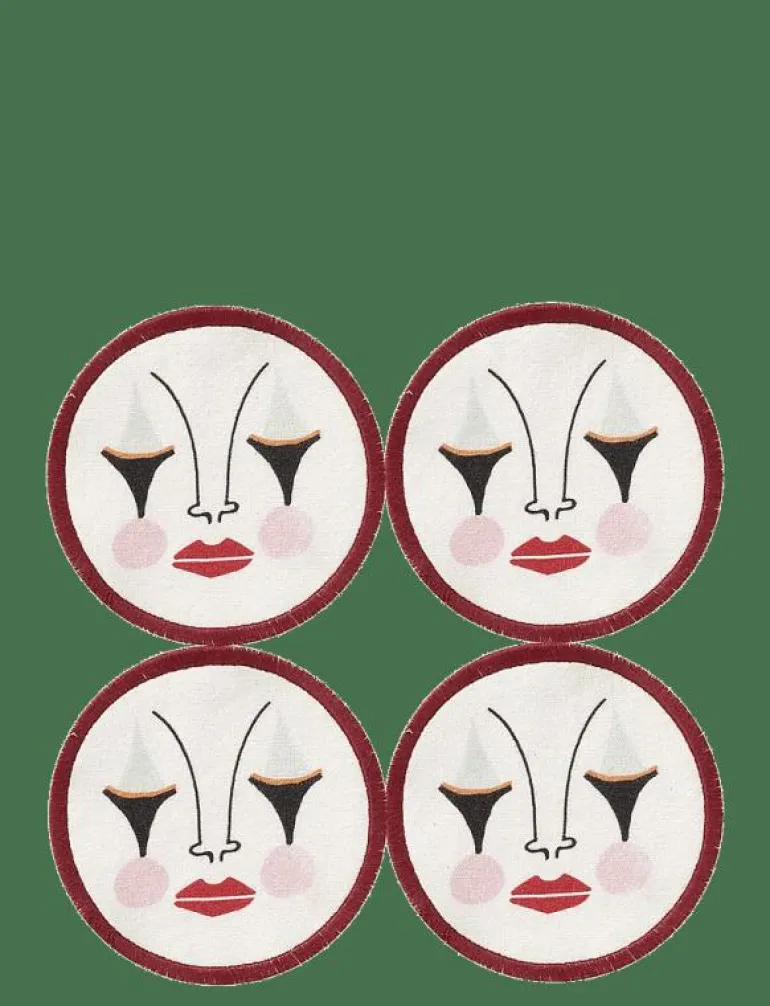 Pierrot Coaster Set of 4 - Serveringstillbehör