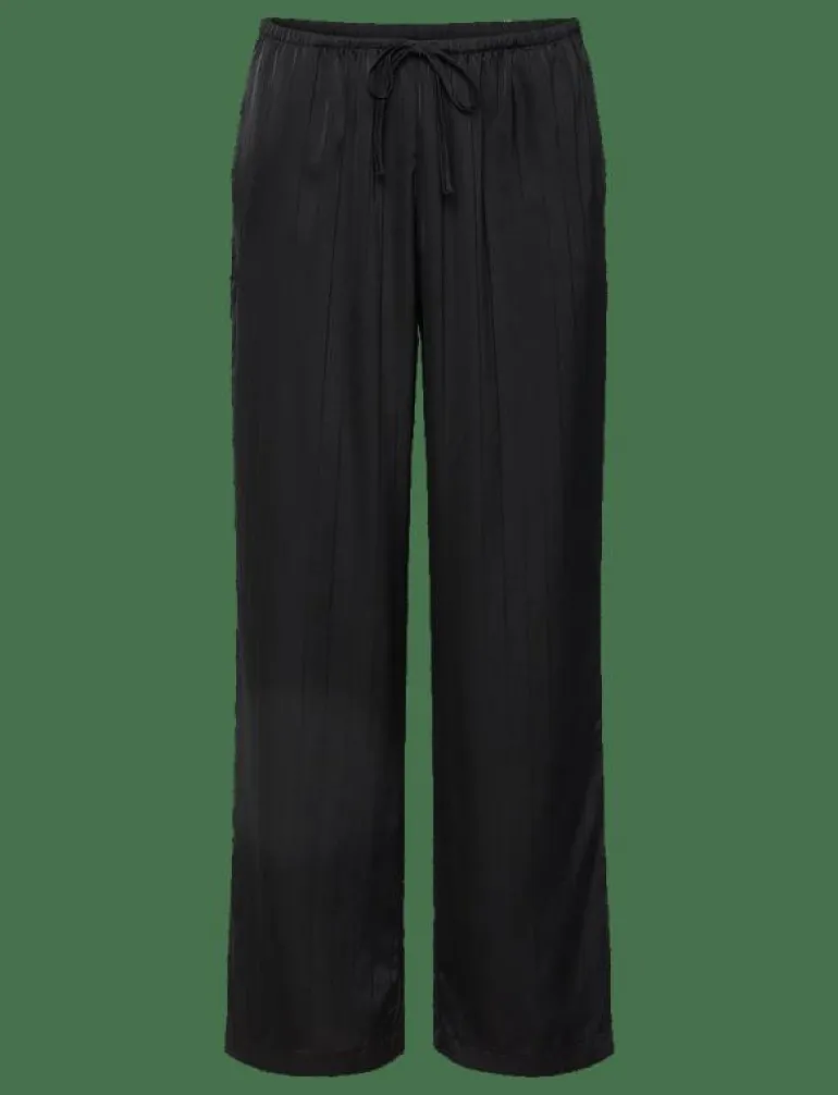 PJ LS SATIN PINSTRIPE - Pyjamas