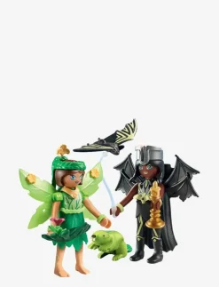 PLAYMOBIL Adventures of Ayuma Forest Fairy & Bat Fairy with Soul Animals - 71350 - Playmobil Adventures of Ayuma
