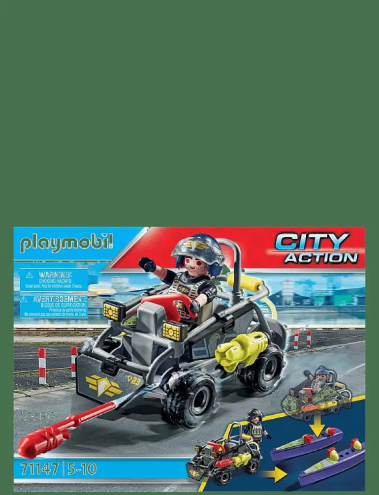 PLAYMOBIL City Action Tactical Unit - Mulit-Terrain Quad - 71147 - Playmobil City Action