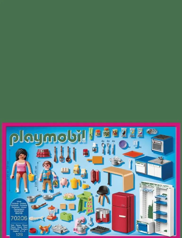 PLAYMOBIL Dollhouse Familjekök - 70206 - Playmobil Dollhouse