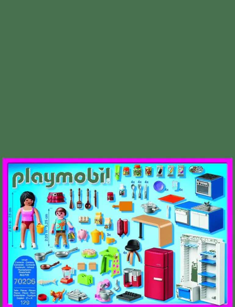 PLAYMOBIL Dollhouse Familjekök - 70206 - Playmobil Dollhouse