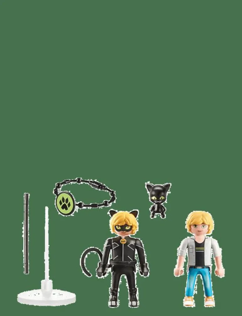 PLAYMOBIL Miraculous: Adrien & Cat Noir - 71337 - Playmobil Figures