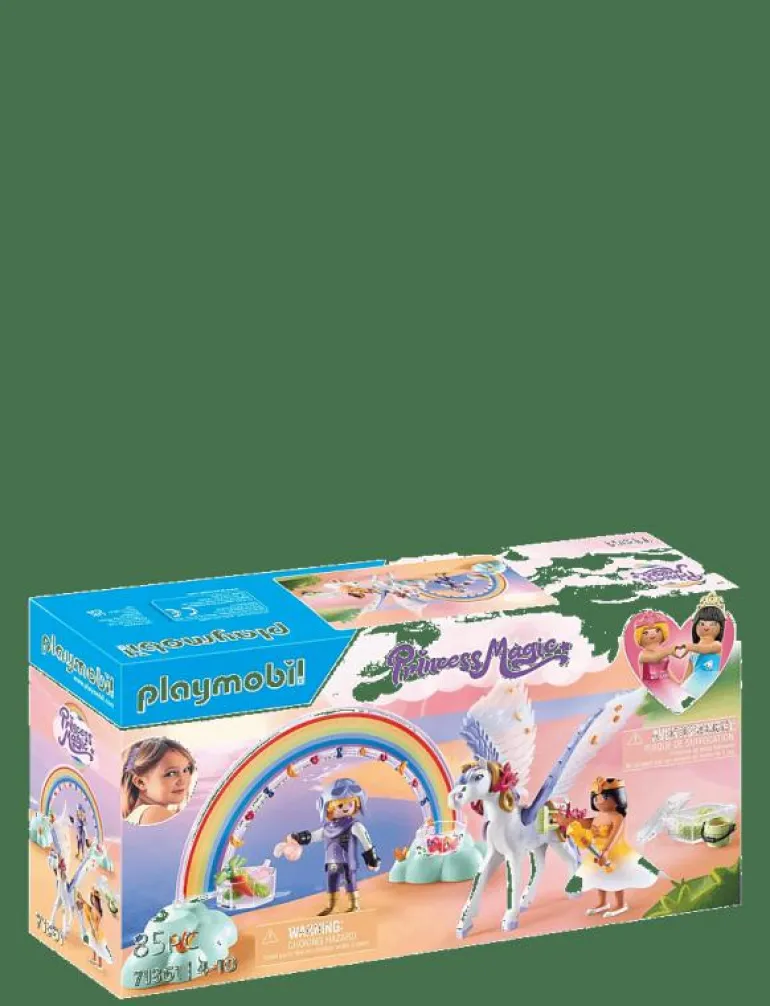 PLAYMOBIL Princess Magic Pegasus with Rainbow in the Clouds - 71361 - Playmobil Princess Magic